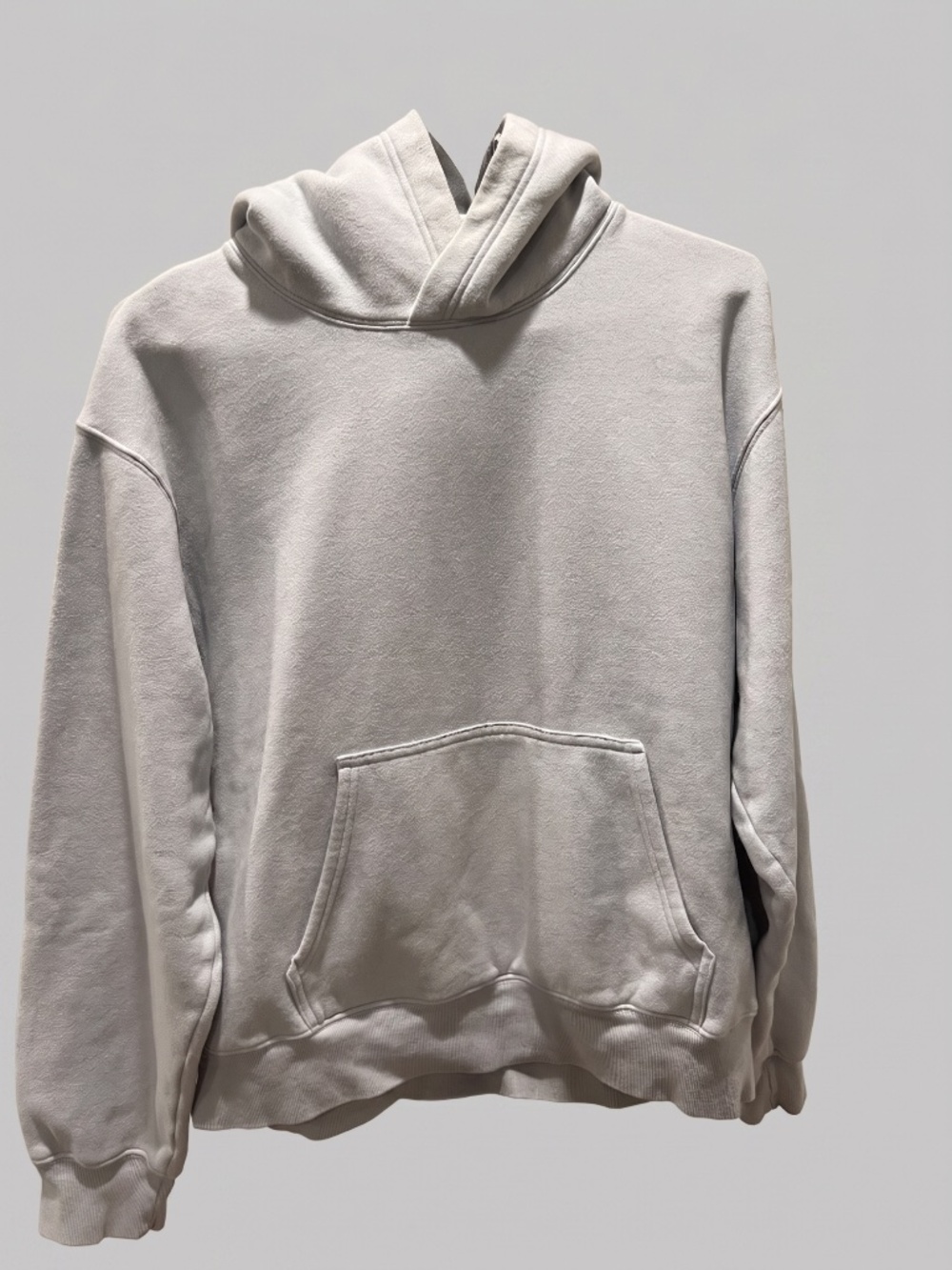 Aritzia TNA Cozy Fleece Perfect Hoodie - Light Heather Gray - XL
